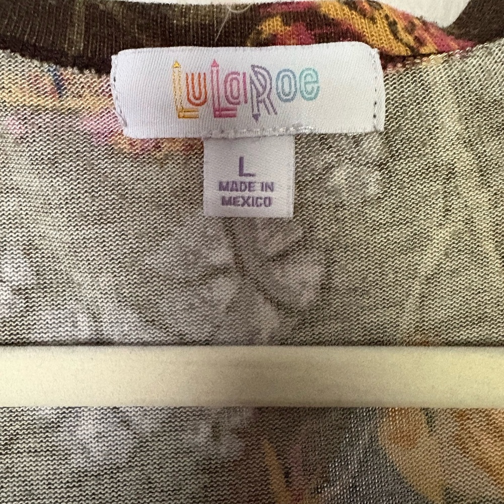 LuLaRoe Multicolor Floral Sarah Sweater - Picture 3 of 7